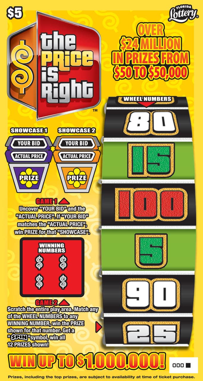 THE PRICE IS RIGHT™ scratch-off ticket
