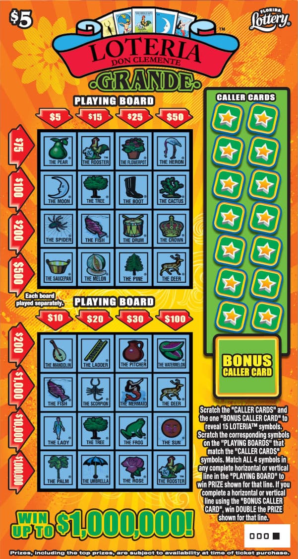 LOTERIA™ GRANDE scratch-off ticket