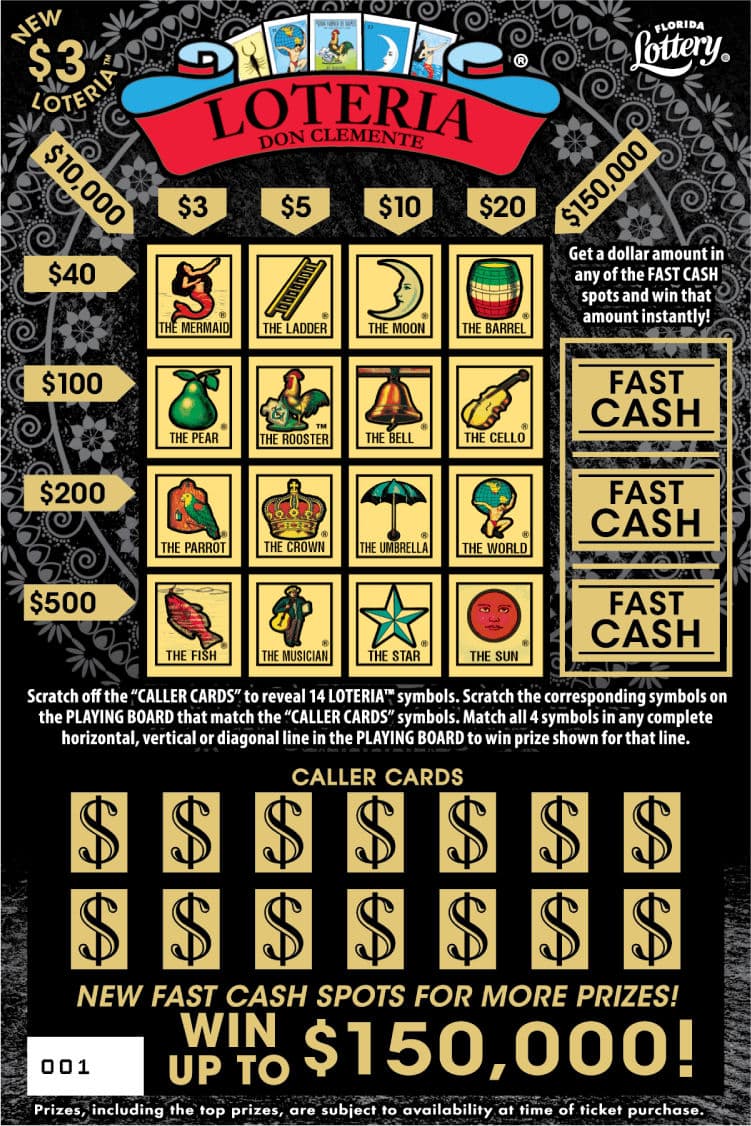 LOTERIA scratch-off ticket
