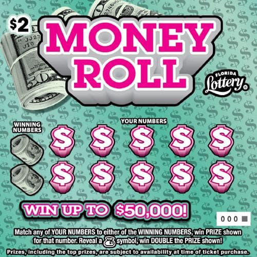 Money Roll scratch-off ticket