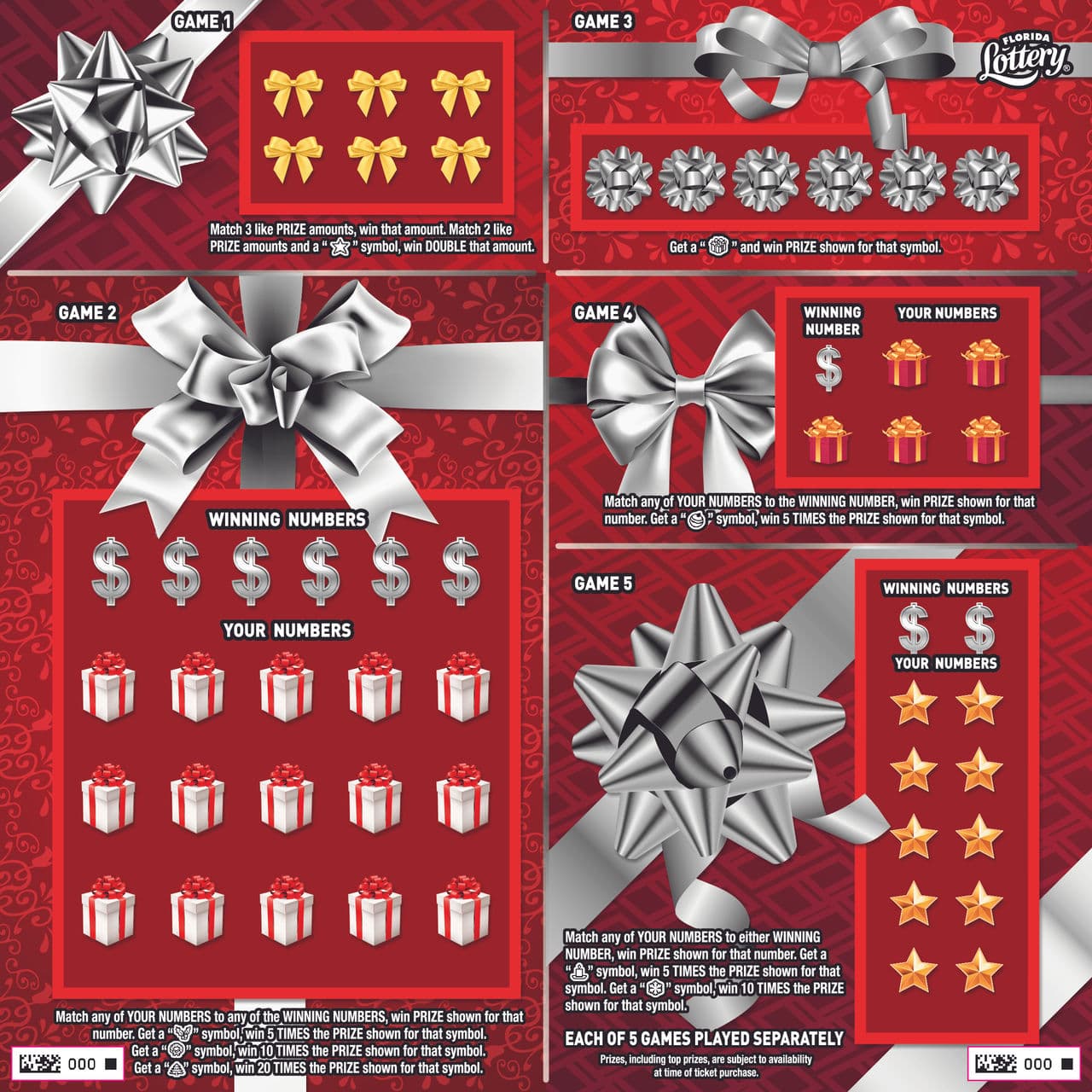 THE PERFECT GIFT scratch-off ticket