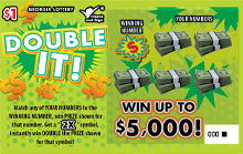 DOUBLE IT! scratch-off ticket