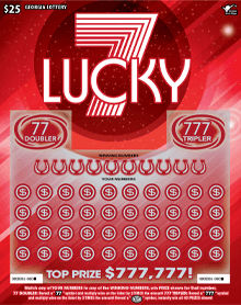 LUCKY 7 scratch-off ticket
