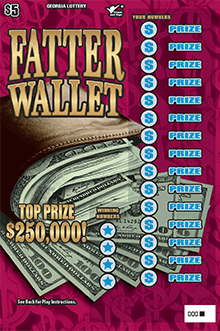 FATTER WALLET scratch-off ticket