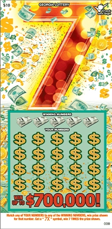 7 Game scratch-off ticket