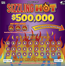 SIZZLING HOT $500,000 scratch-off ticket