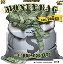 MONEY BAG scratch-off ticket