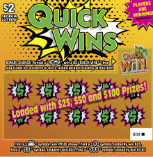 QUICK WINS scratch-off ticket