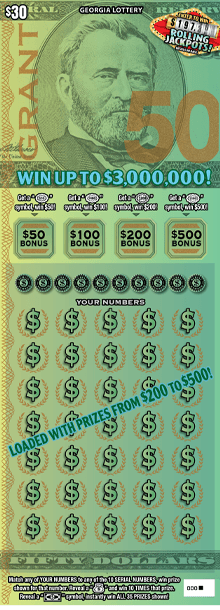 GRANT scratch-off ticket