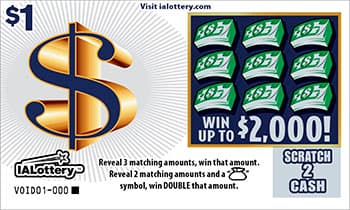 $ scratch-off ticket