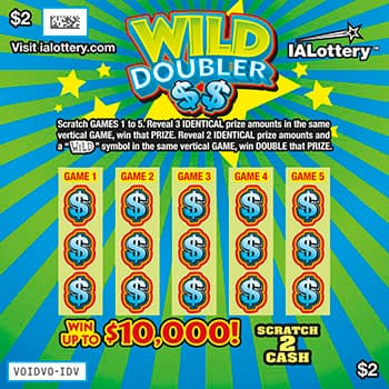 Wild Doubler scratch-off ticket