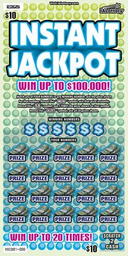 NEW!Instant Jackpot scratch-off ticket
