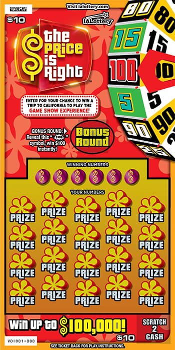 NEW!The Price Is Right scratch-off ticket