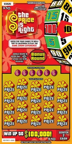 NEW!The Price Is Right scratch-off ticket