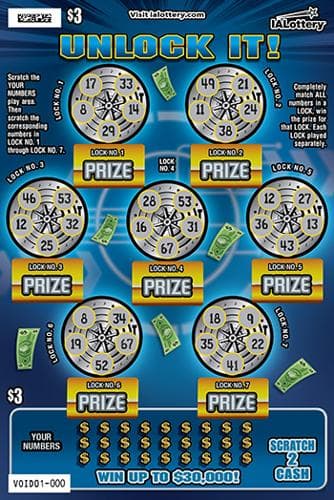 NEW!Unlock It scratch-off ticket
