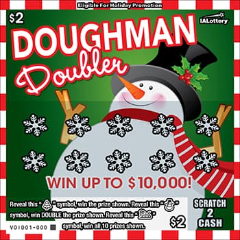 NEW!Doughman Doubler scratch-off ticket