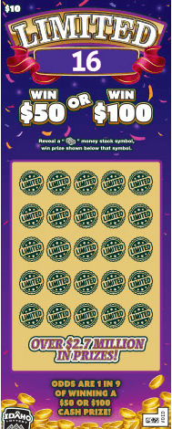 Limited 16 scratch-off ticket