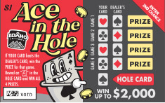 Ace In The Hole scratch-off ticket