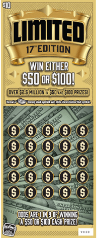 Limited 17th Edition scratch-off ticket