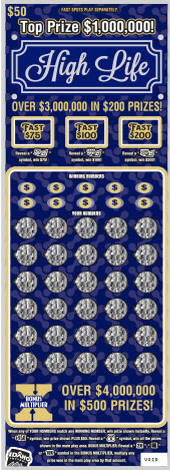 High Life scratch-off ticket