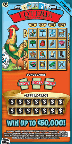 Loteria 2nd Edition scratch-off ticket