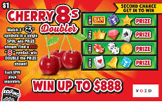 Cherry 8s Doubler scratch-off ticket