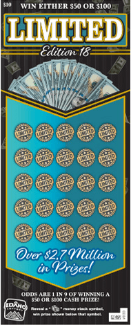 Limited 18th Edition scratch-off ticket