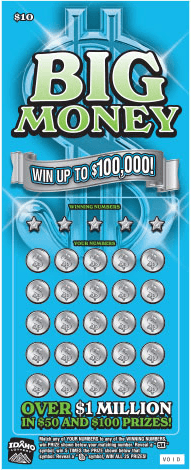 Big Money scratch-off ticket