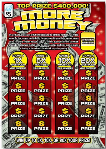 More Money scratch-off ticket