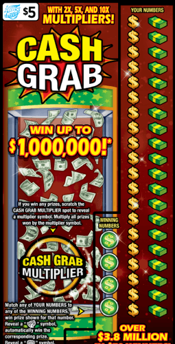 Cash Grab scratch-off ticket