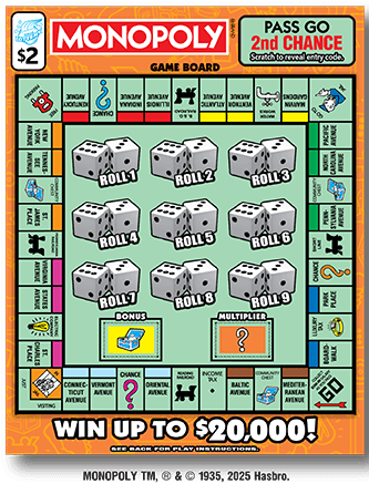 Monopoly scratch-off ticket
