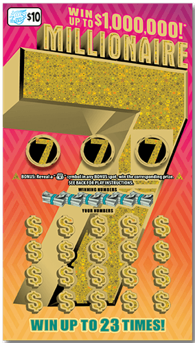 Millionaire 7 scratch-off ticket