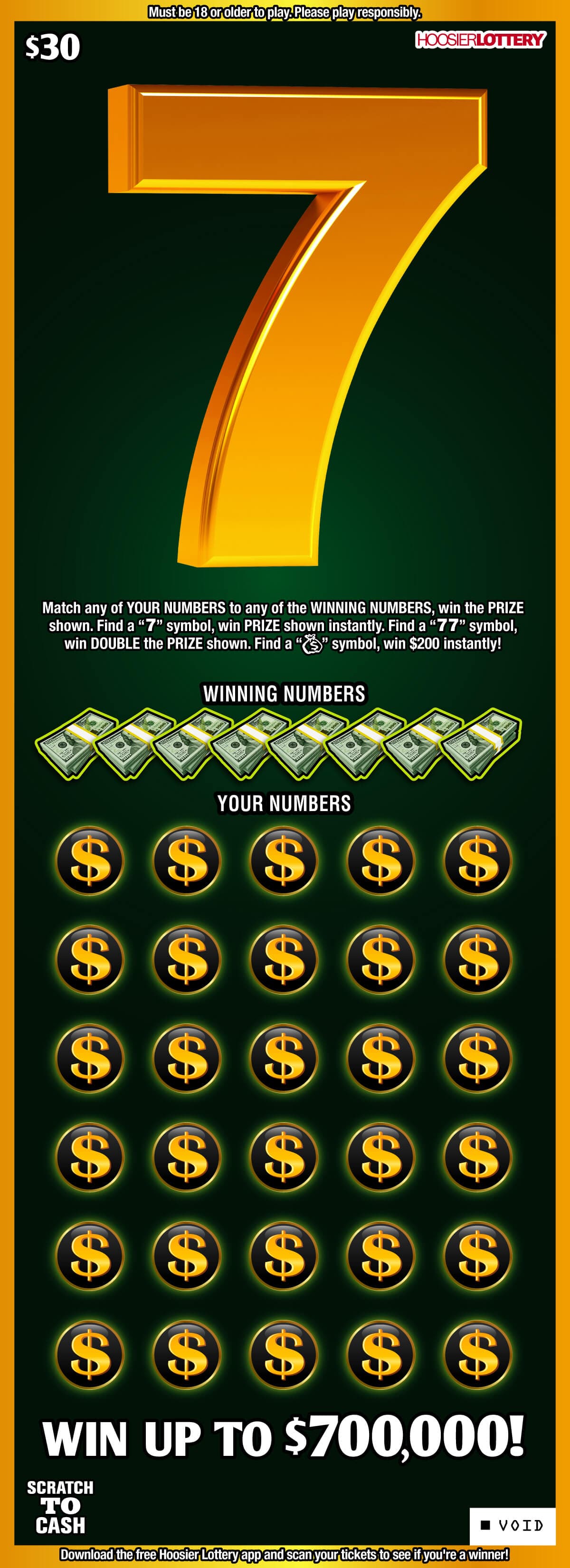 7 scratch-off ticket