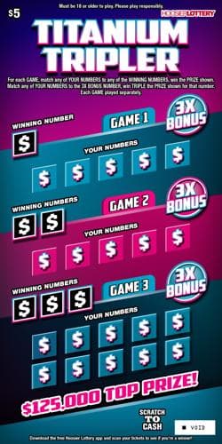 TITANIUM TRIPLER scratch-off ticket