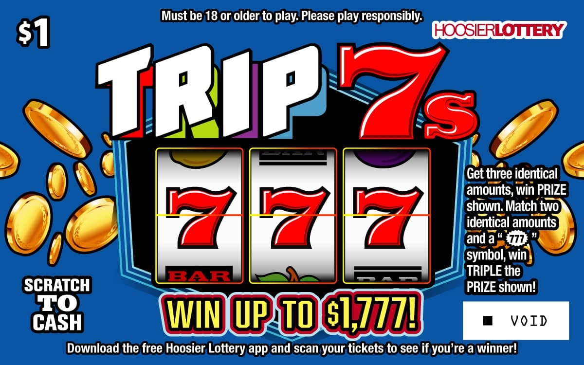 TRIP 7S scratch-off ticket