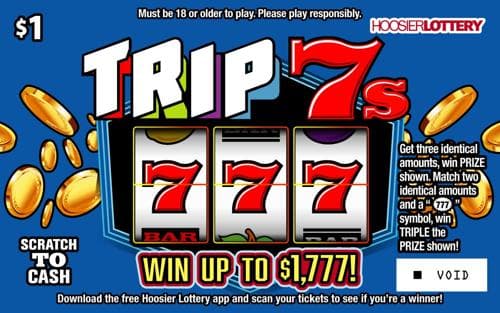 TRIP 7S scratch-off ticket