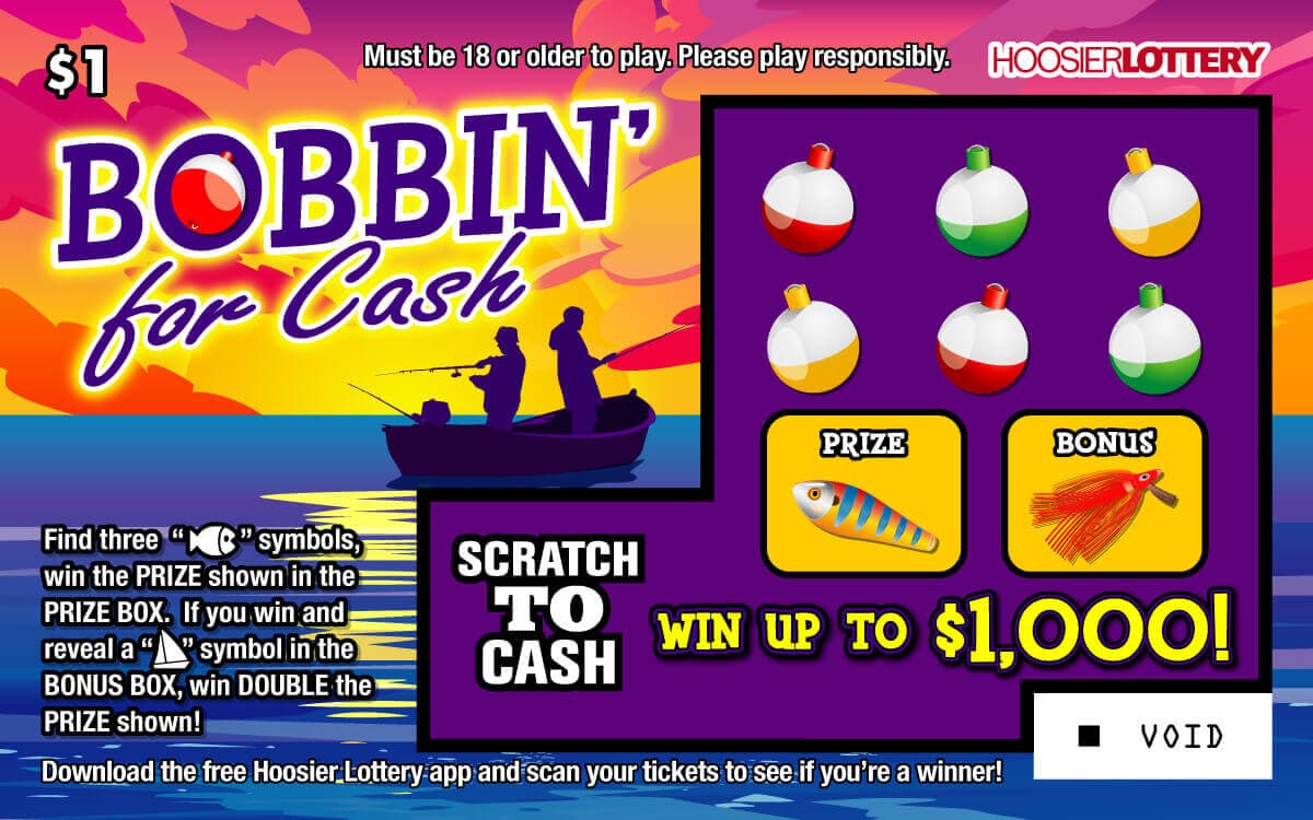 BOBBIN, FOR CASH scratch-off ticket