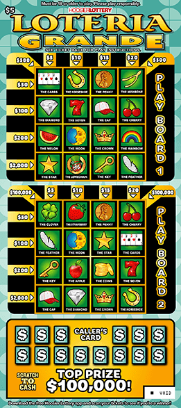 LOTERIA GRANDE scratch-off ticket