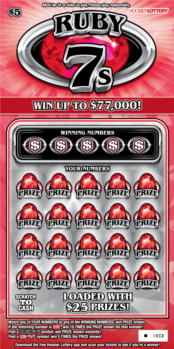 RUBY 7S scratch-off ticket
