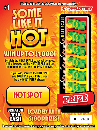SOME LIKE IT HOT scratch-off ticket