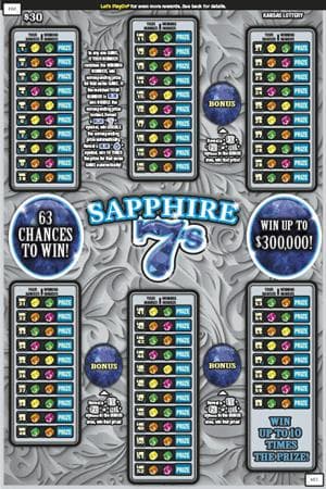 SAPPHIRE 7S scratch-off ticket