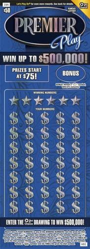 PREMIER PLAY scratch-off ticket