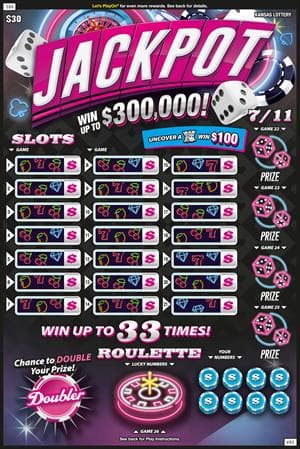 Jackpot Super Ticket scratch-off ticket
