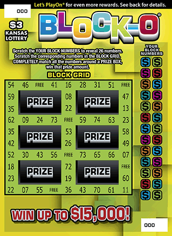 Block-o scratch-off ticket