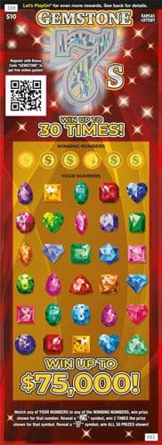 GEMSTONE 7S scratch-off ticket