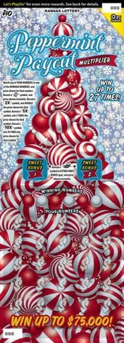 PEPPERMINT PAYOUT MULTIPL scratch-off ticket