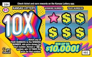 10X scratch-off ticket