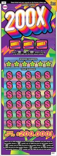 200X scratch-off ticket