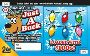 Just A Buck scratch-off ticket