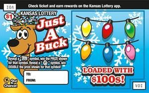 Just A Buck scratch-off ticket